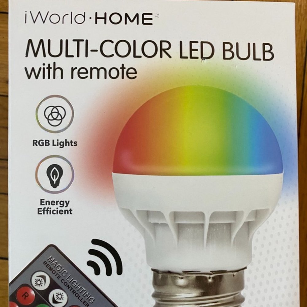 Multi colored LED light with remote